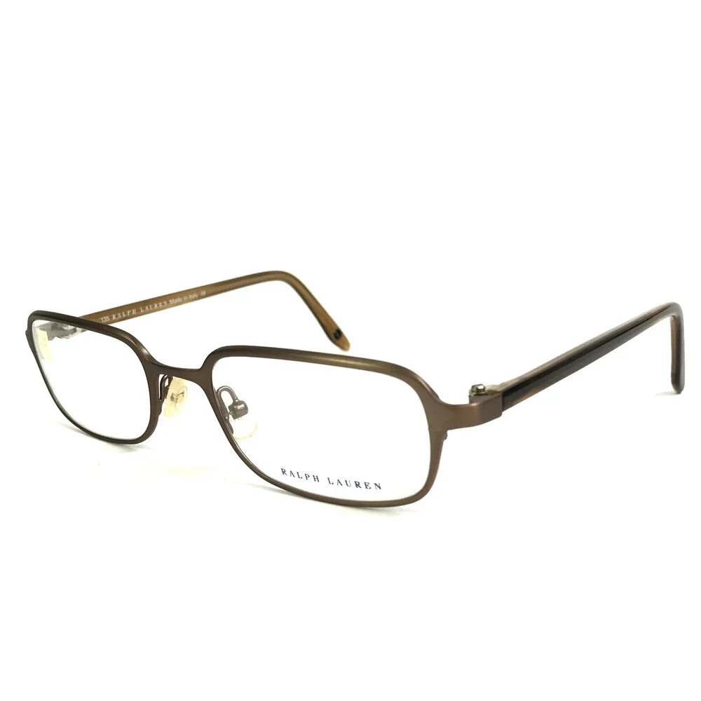 Vintage Ralph Lauren Petites Eyeglasses Frames RL678 OP2R Brown Gold 50-20-135